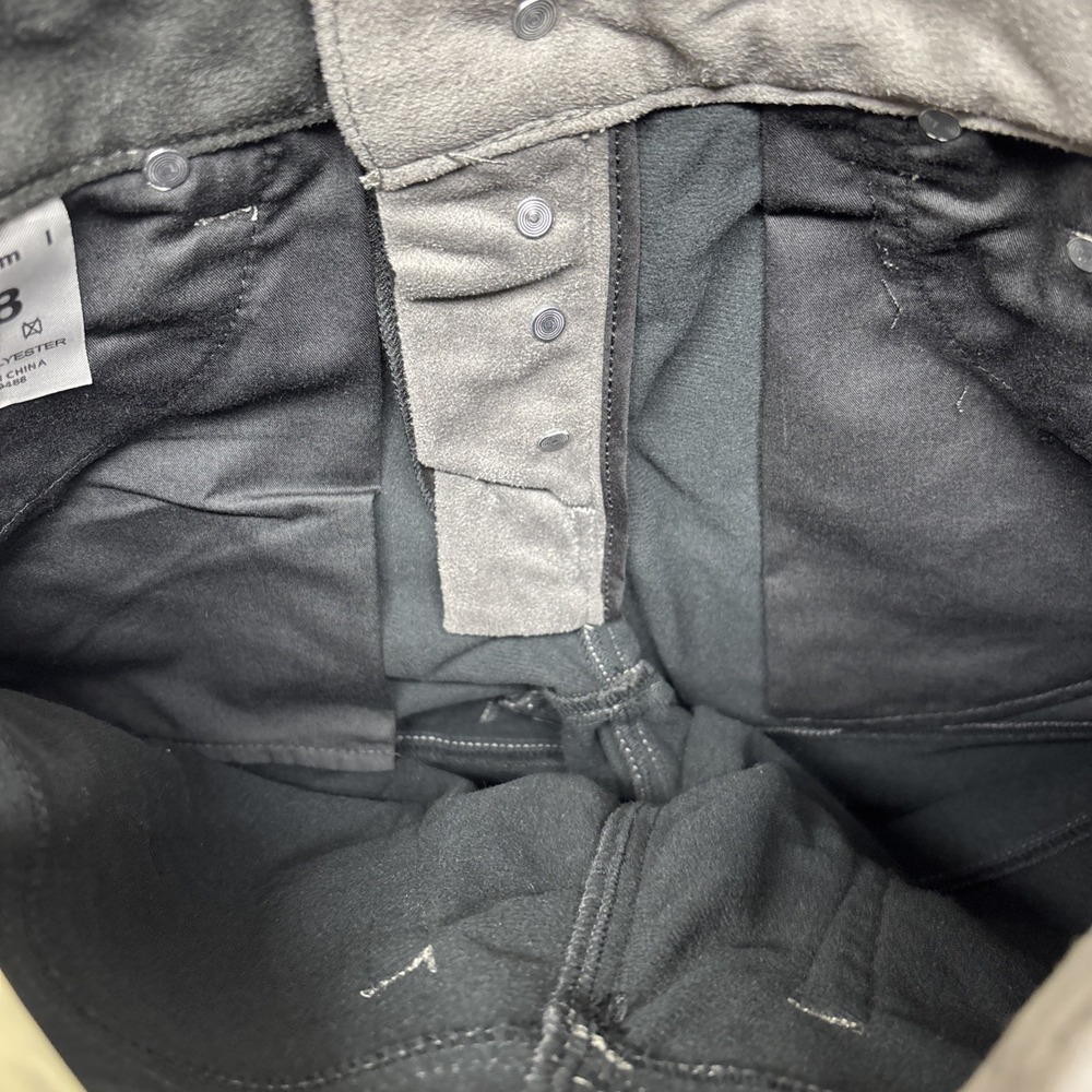 MNML Denim Button Fly Jeans Patchwork Suede Mens 28x34 Colorblock Black Gray NWT - Picture 16 of 16